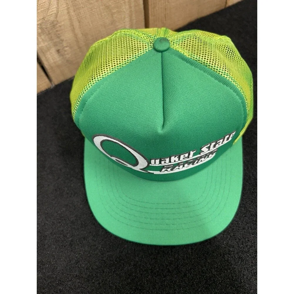 Vintage Quaker State Oil Racing Mesh Foam Trucker Hat/Cap NWOT